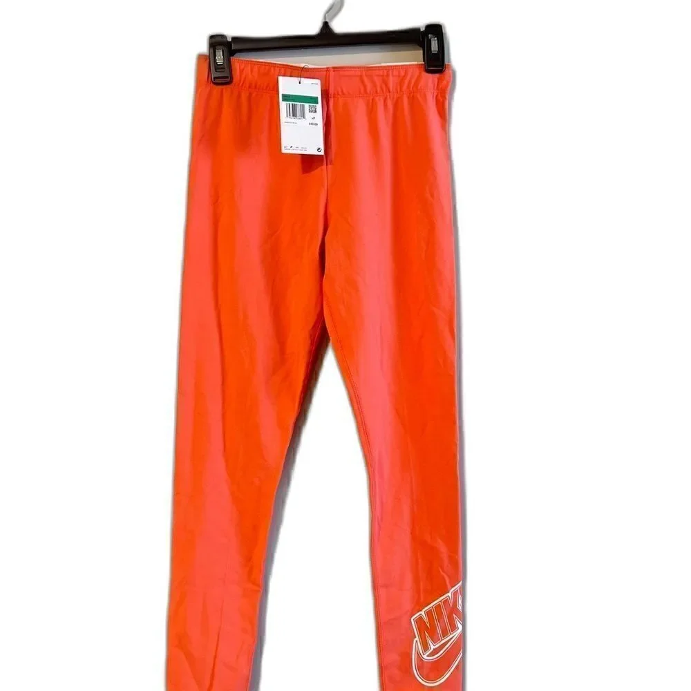 NIKE GIRLS Sportswear lifestyle leggings pants Amber size XL
